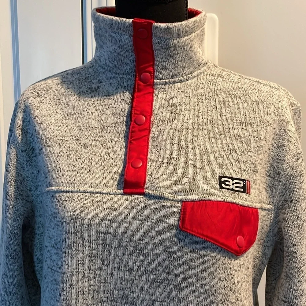 32 Degrees - Women’s Knit AthleticWear Top/Jersey, Grey, Size XL. - Picture 8 of 15